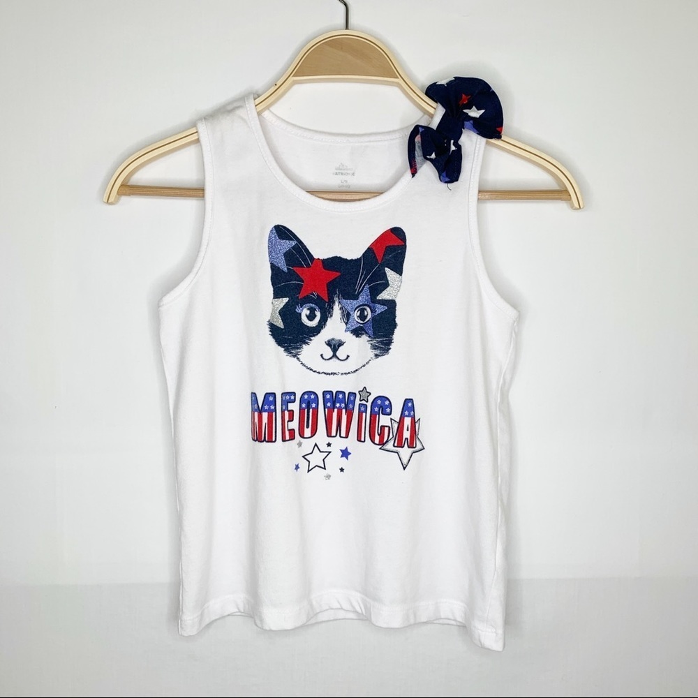 Girls Meowica Kitty Tank Top Size L10/12